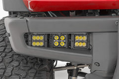 LED Light Kit | Fog Mount | Triple 2" Black Pair | Flood | Ford Bronco (21-24)