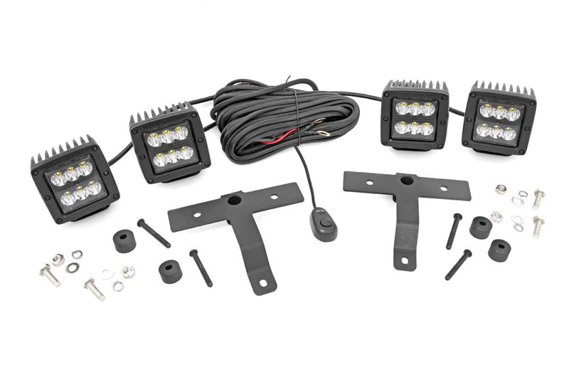 Quad LED Light Kit | Cowl Mount | 2