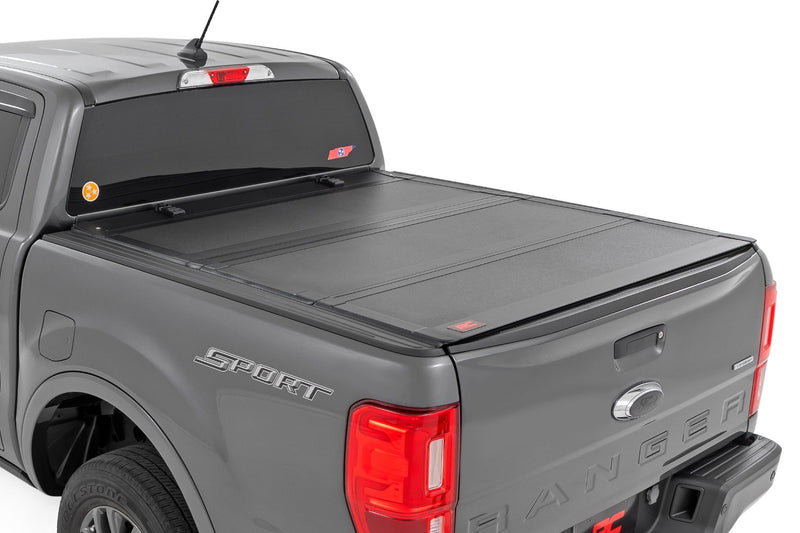 Hard Tri-Fold Flip Up Bed Cover | 5' Bed | Ford Ranger 2WD/4WD (2019-2023)