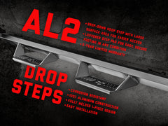 AL2 Drop Steps | Crew Cab | Ford F-150/Lightning/F-250/F-350/Raptor (15-24)