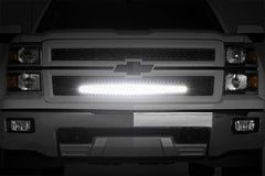 Mesh Grille | 30" Single Row LED | Black | Chevy Silverado 1500 (14-15)