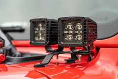 Quad LED Light Kit | Cowl Mount | 2" Black Pairs | Spot | Jeep Gladiator JT/Wrangler JL (18-24)