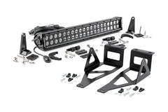 LED Light Kit | Bumper Mount | 20" Black Dual Row | Ford F-250/F-350 Super Duty (05-07)