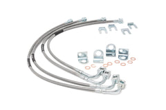 Brake Lines | Stainless | FR & RR | 4-6 Inch Lift | Jeep Wrangler JK/Wrangler Unlimited (07-18)