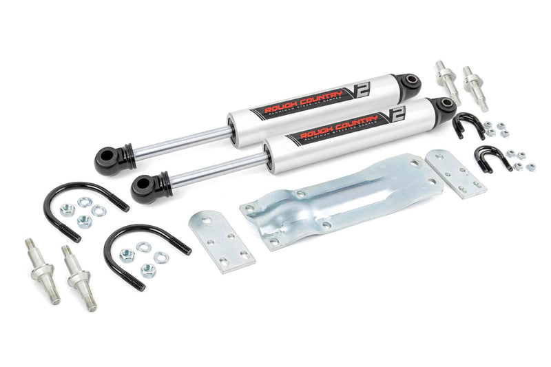 V2 Steering Stabilizer | Dual | Chevy/GMC C10/K10 C15/K15 Truck/Half-Ton Suburban/Jimmy 4WD