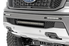 LED Light Kit | Bumper Mount | 20" Black Single Row | Ford Ranger (19-23)