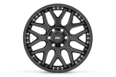 Rough Country 95 Series Wheel | One-Piece | Gloss Black | 22x10 | 6x5.5 | -25mm