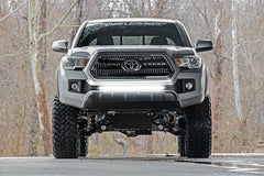 LED Light Kit | Lower Grille Mount | 30" Black Single Row | White DRL | Toyota Tacoma (16-23)