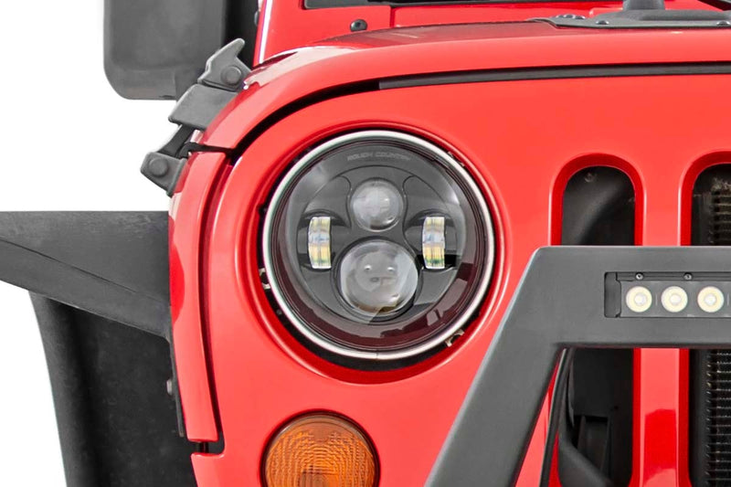 7 Inch LED Headlights | DOT Approved | Jeep Wrangler JK/Wrangler TJ/Wrangler Unlimited 